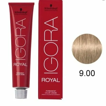 Schwarzkopf Coloração Igora Royal 60ml 9.00 Louro Extra Claro Natural 60ml