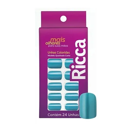 Unhas Ricca Verde Pérola