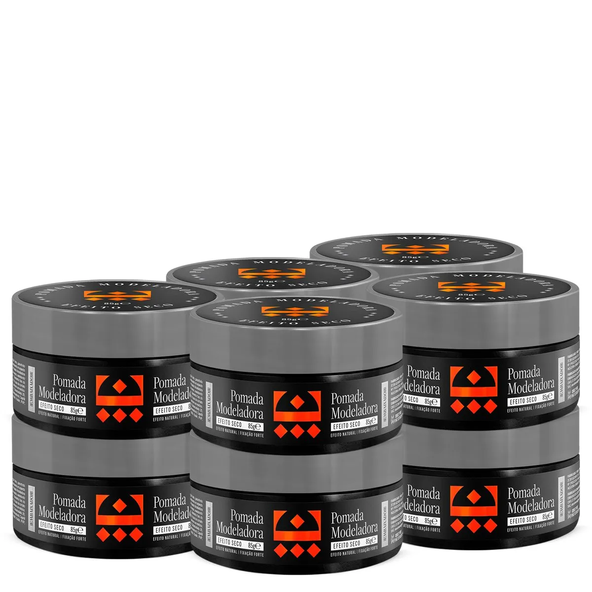 Kit 10 Pomada para Cabelo Efeito Seco Embaixador 85g