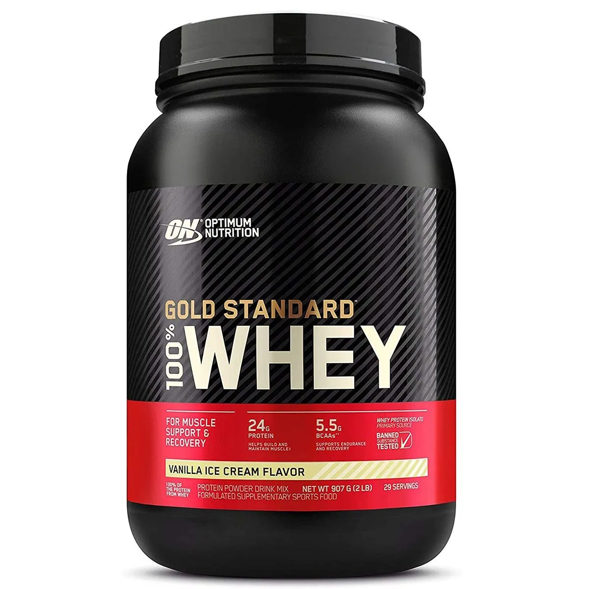 100% Whey Protein Gold Standard Baunilha 907G