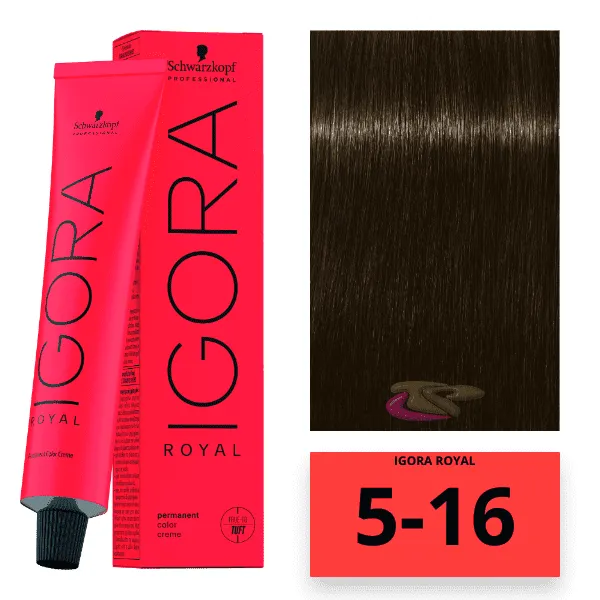 Coloração Schwarzkopf Igora Royal 5-16 60ml