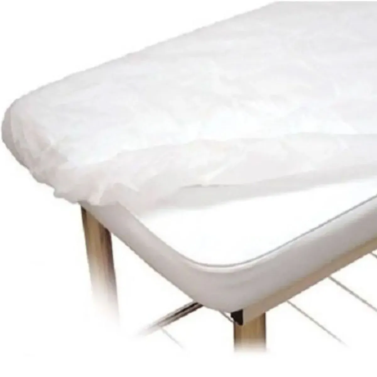 Lençol Descartável Luxo em TNT com Elático 2m x 90cm 5 Unidades