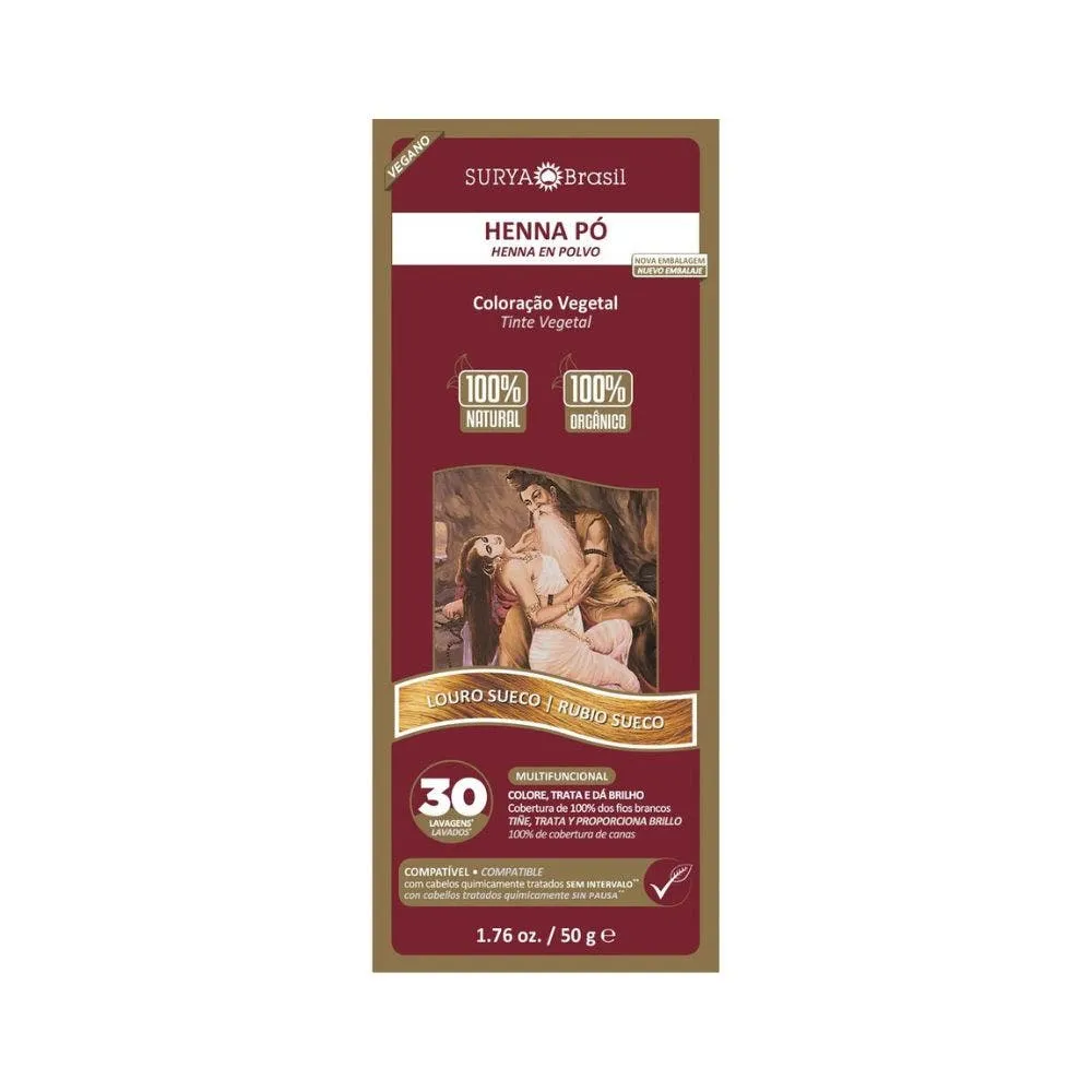 Henna Pó Surya Louro Sueco