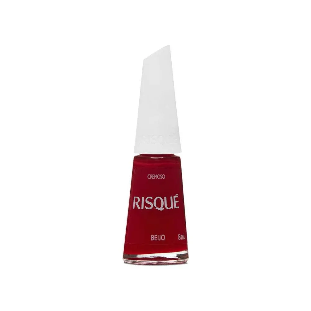 Esmalte Risqué Vermelho Cremoso Beijo 8ml