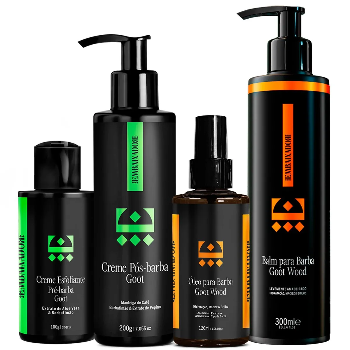 Kit Barboterapia Bancada Goot Wood Balm Óleo Embaixador 300ml