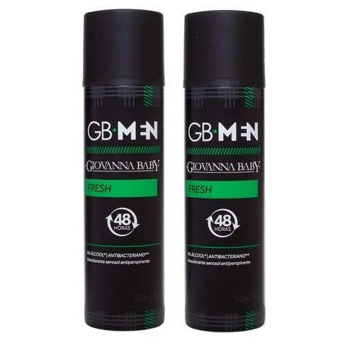 Desodorante Giovanna Baby Men Aero Fresf C/2Un