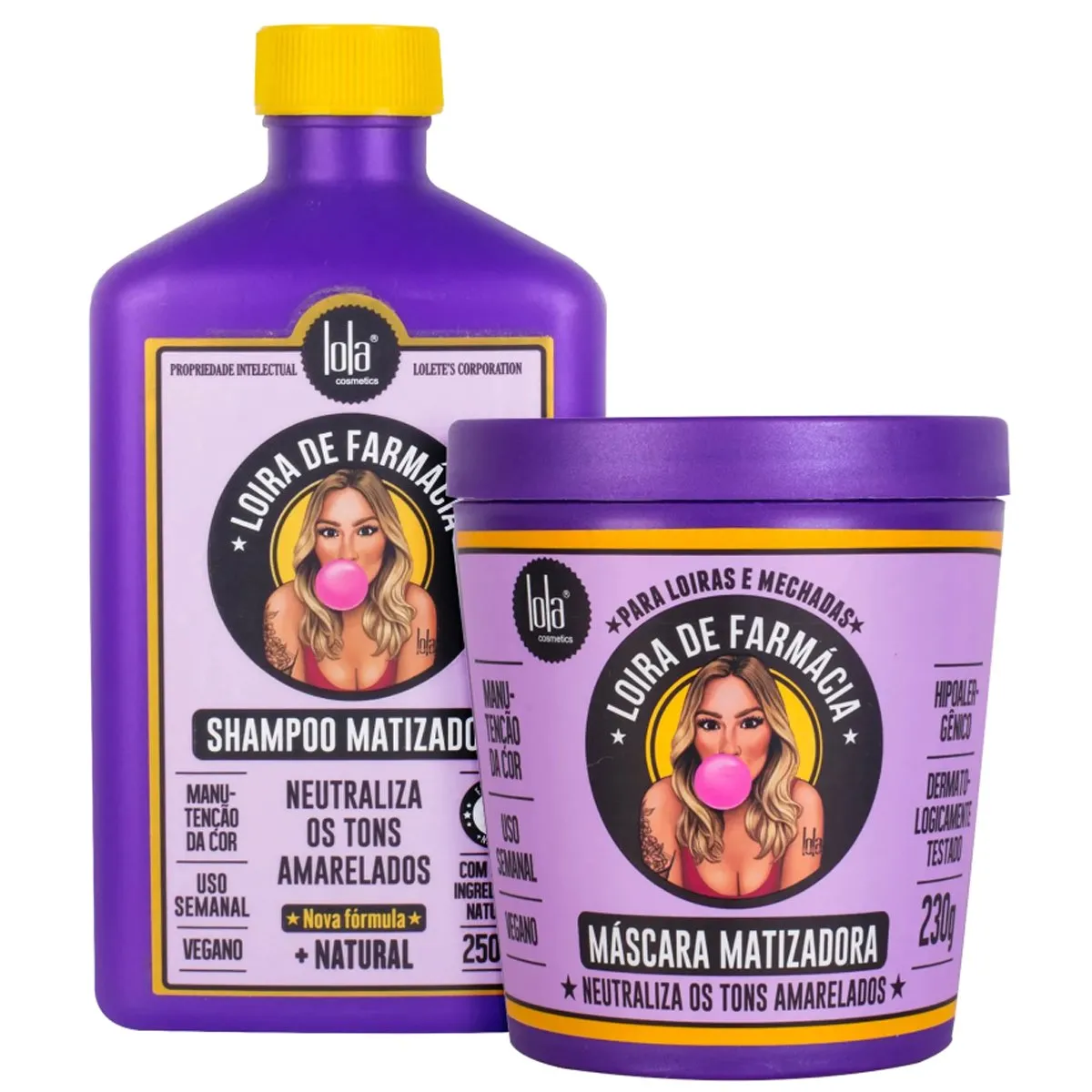 Kit Lola From Rio Loira de Farmácia Shampoo + Máscara 2 Itens