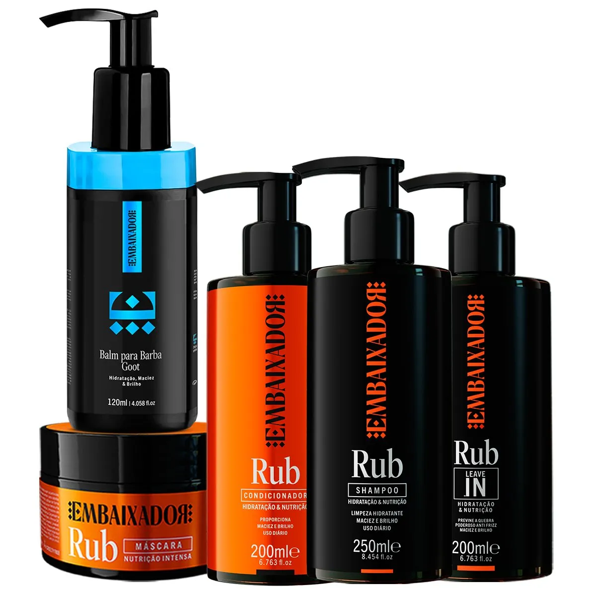 Kit 4 itens Linha Hidratação e Nutrição Rub + Balm Goot Embaixador