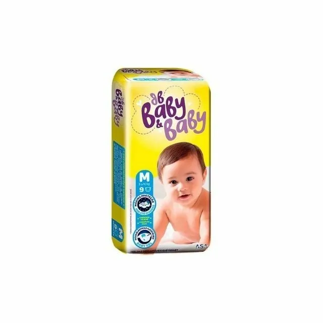 Fralda Baby&Baby (M) 9 Unidades