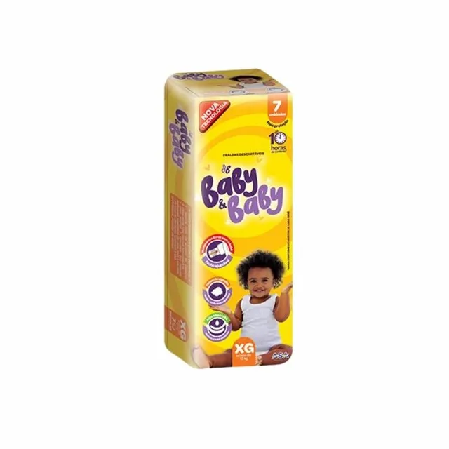 Fralda Baby&Baby (Xg) 7 Unidades