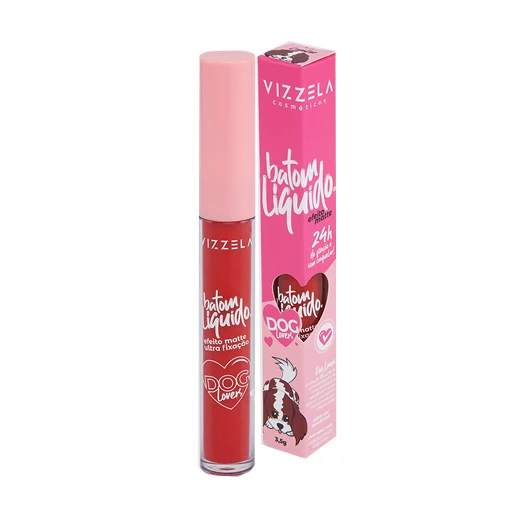 Batom Líquido Dog Lovers Cavalier Cor 08 3,5G Vizzela
