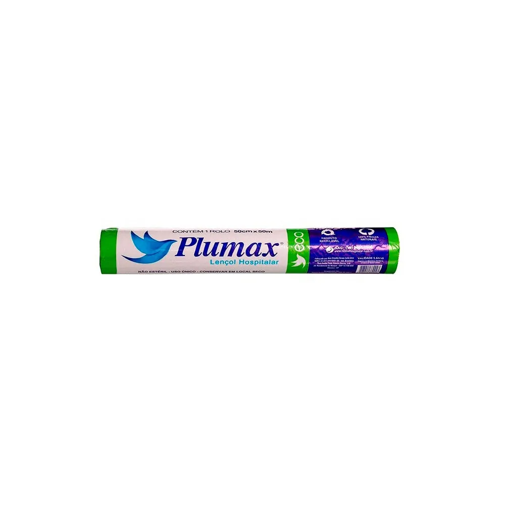 Lençol Hospitalar Plumax Eco 60Cmx50M