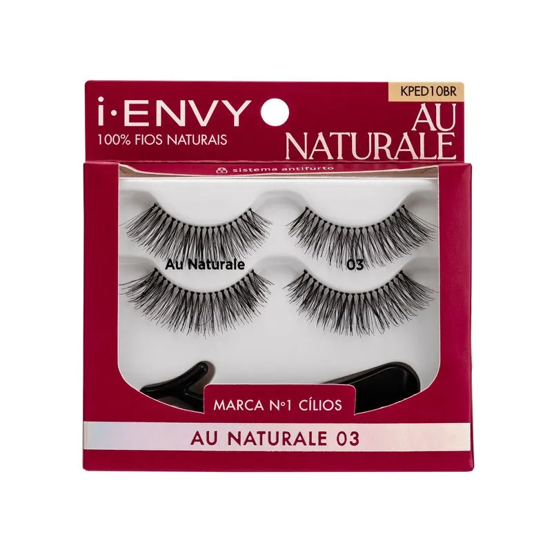 Cílios Au Naturale 03 Pacote Duplo 10 REF. KPED10B Kiss New York
