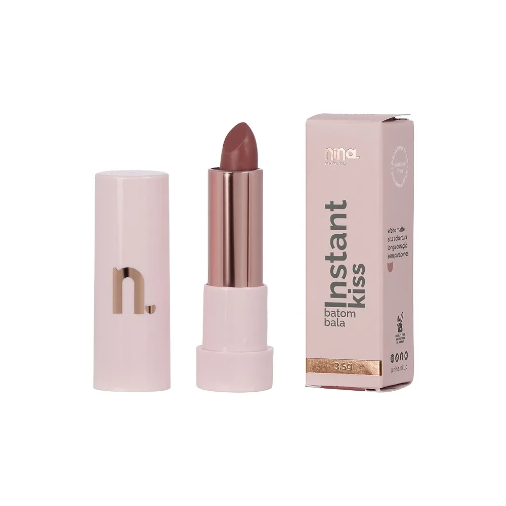 Batom Bala Matte - Nina Makeup
