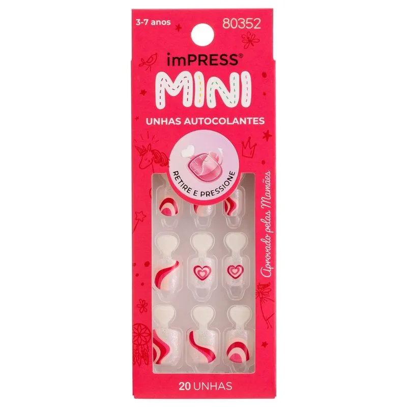 Unhas Postiças Impress Mini Infantil - Kiss New York