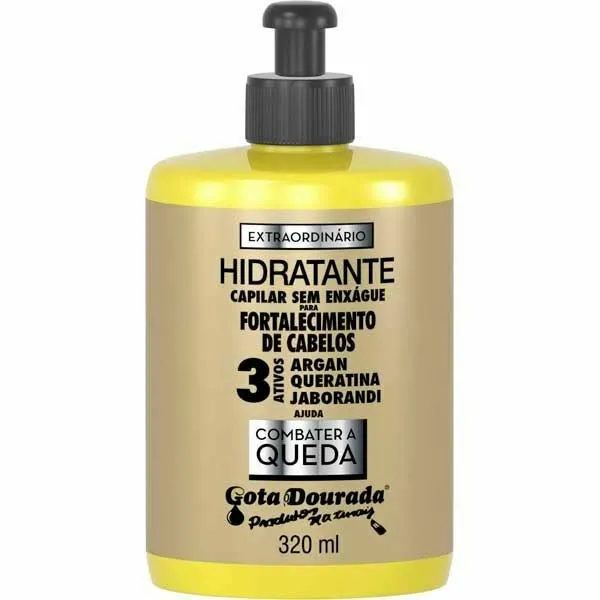 Creme Para Pentear Extraordinário 3 Ativos 320ml - Gota Dourada
