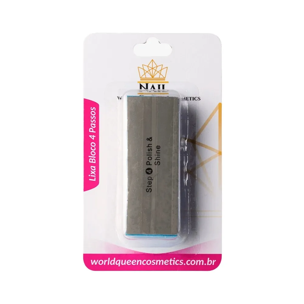 Lixa Para Unhas Nail Queen 4 Passos