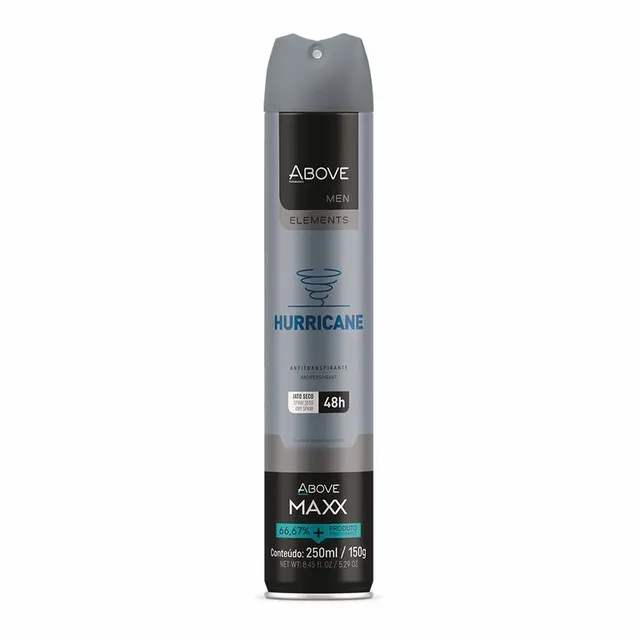 Desodorante Aerosol Above Maxx Elements Hurricane 250ml