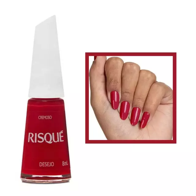 Risque Esmalte Cremoso Cor: Desejo