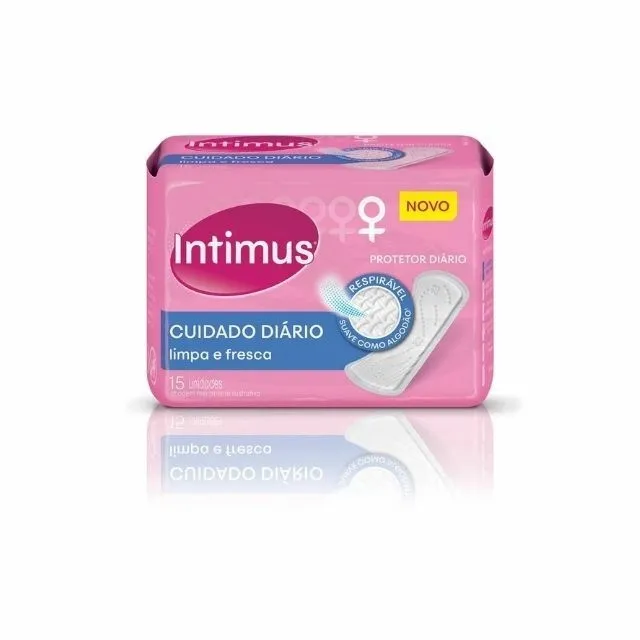 Absorvente Intimus Protetor Diario Sem Abas Sem Perfume 15 Unidades