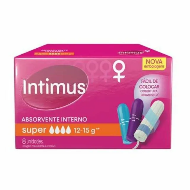 Absorvente Interno Intimus Super 8 Unidades