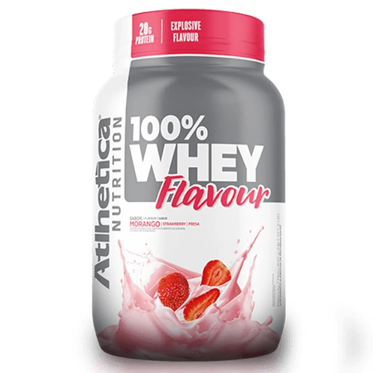 100% Whey Flavour Sabor Morango 900g