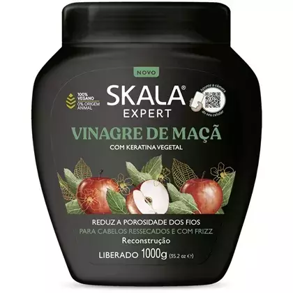 creme tratamento vinagre de maçã 1000g - Skala