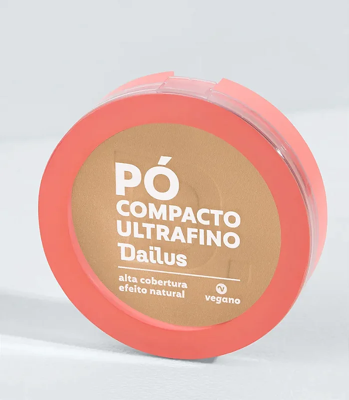 Pó Compacto UltraFino Vegano D7 Médio 10G Dailus