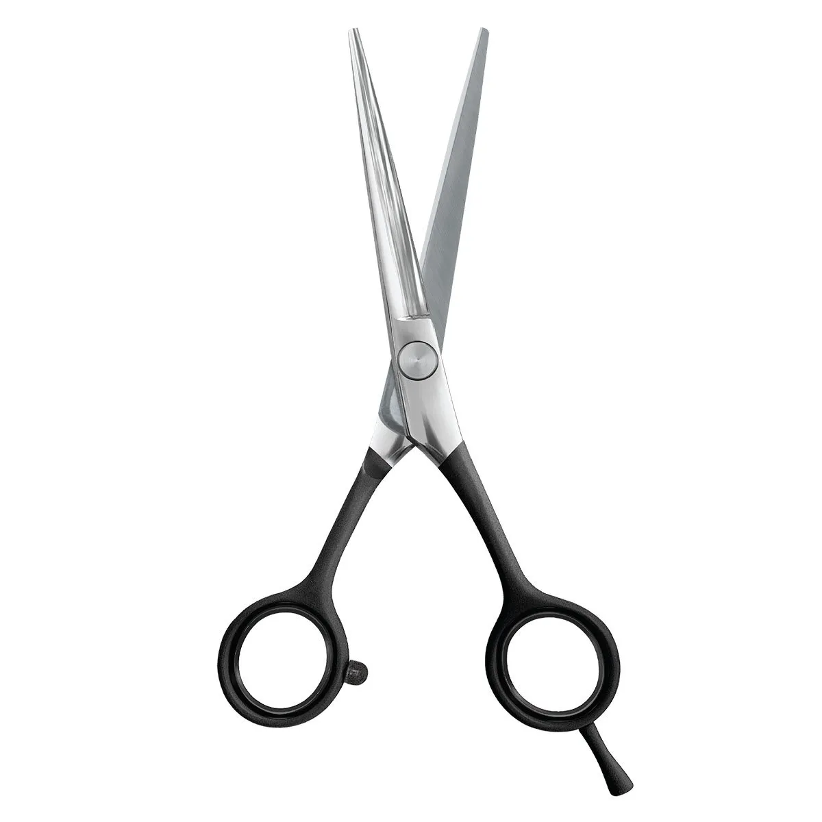 Tesoura Profissional Soling Fio Navalha Premium Prata / Preta 5.5 Polegadas