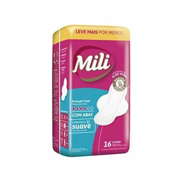 Absorvente Mili P Total Suave C/Abas 16 Unidades