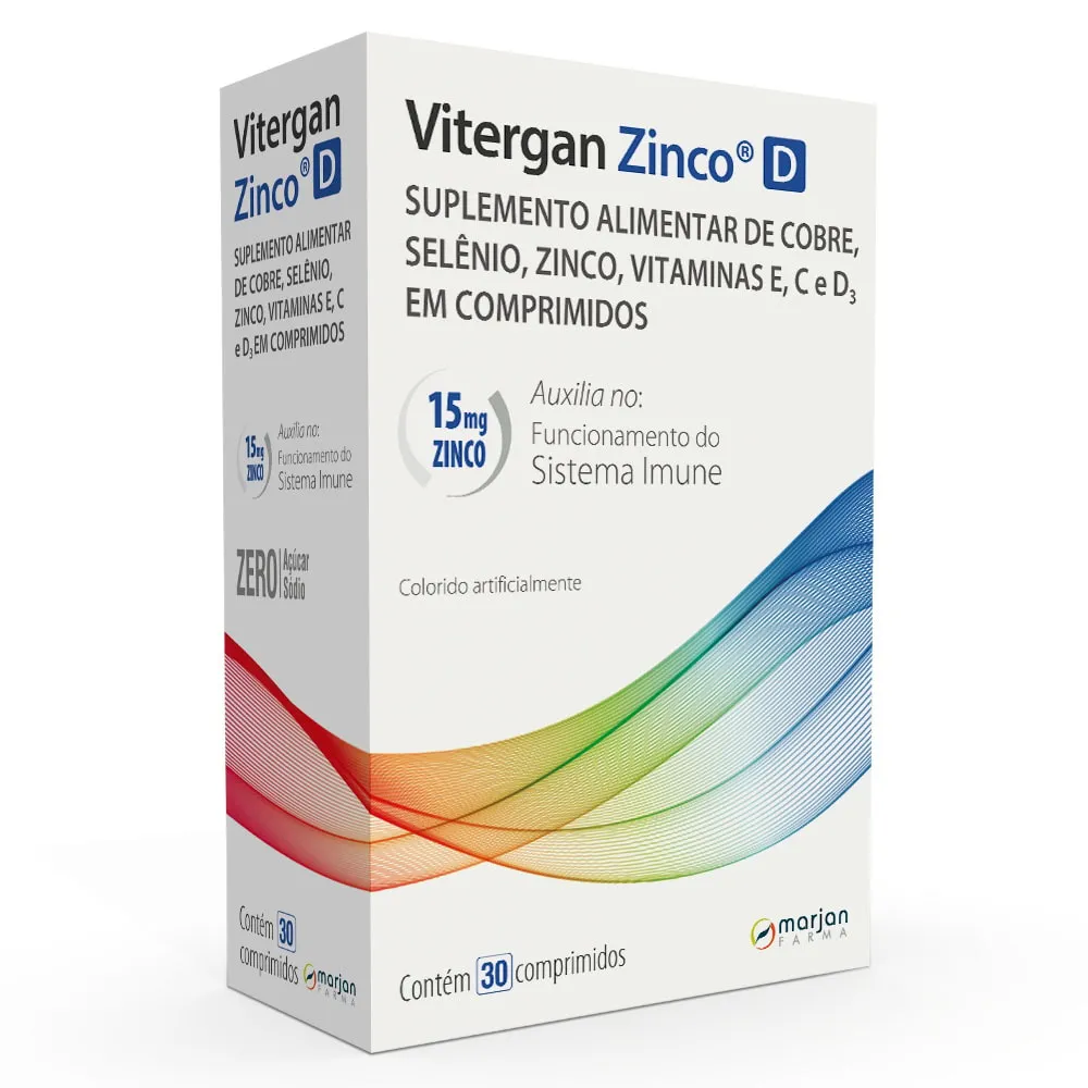 Vitergan Zinco D 30 comprimidos Marjan