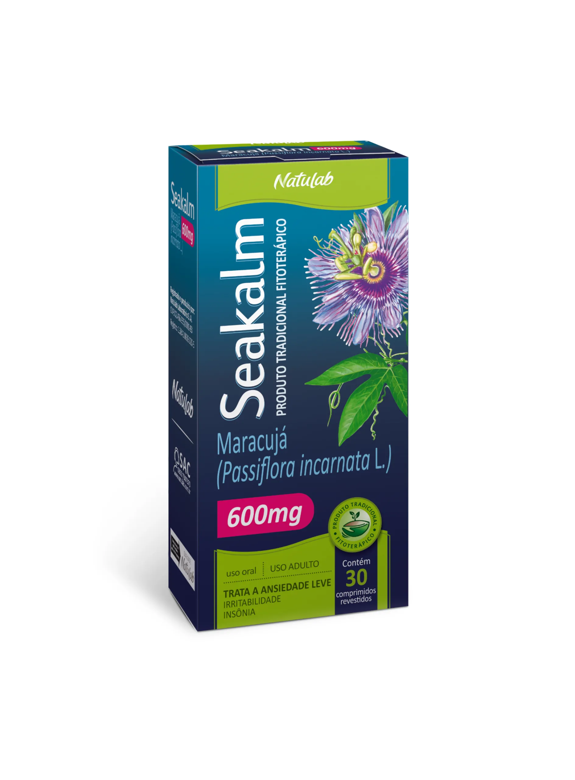 Seakalm Passiflora Incarnata L. 600mg 30 comprimidos