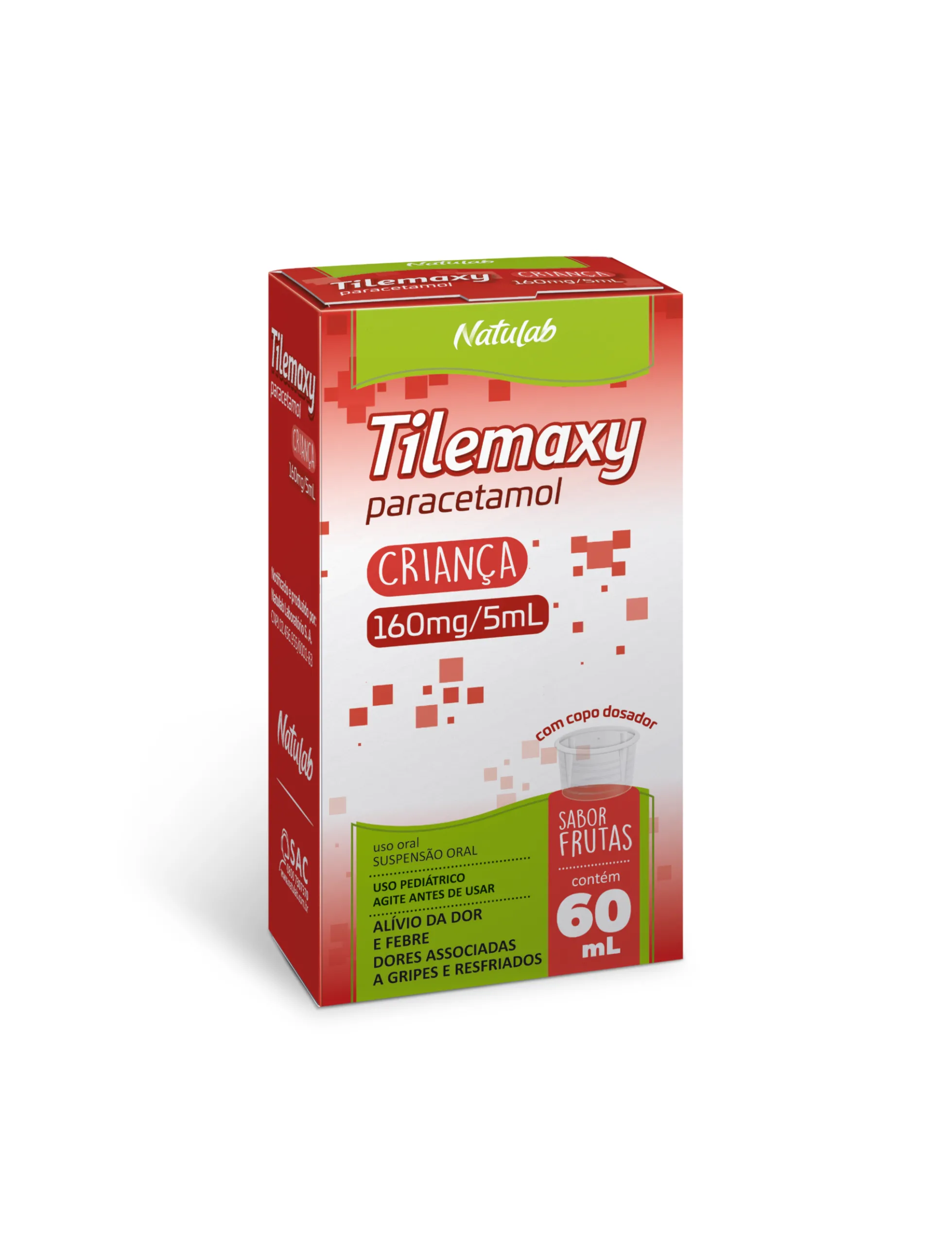 Tilemaxy Crianca 160/5mg Suspensão Oral 60ml