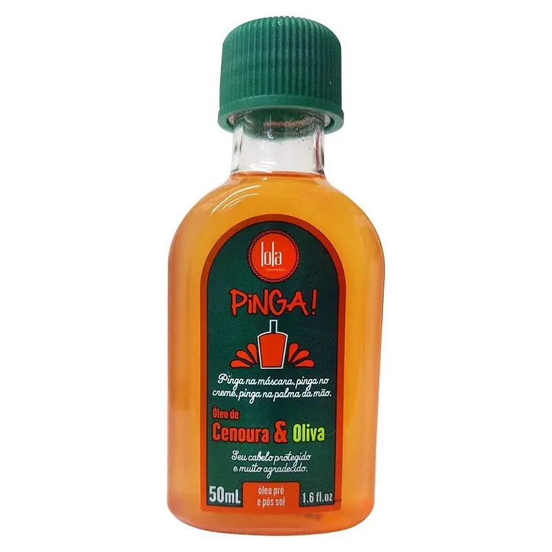 PINGA! Óleo cenoura e oliva 50ml LOLA