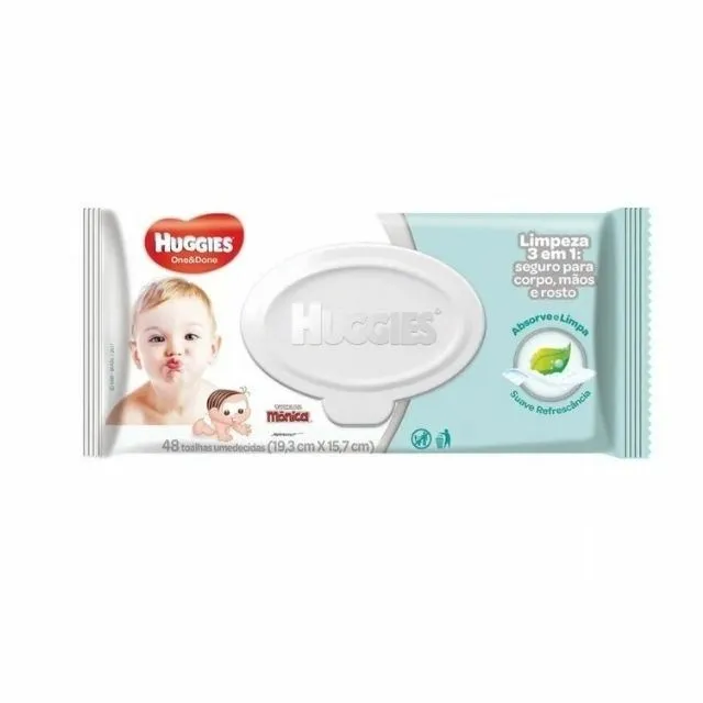 Lenço Umedecido Huggies Classic Refr One & Done