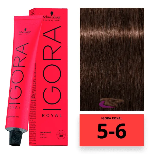 Schwarzkopf Igora Royal Coloração 5-6 Castanho Claro Marrom 60ml