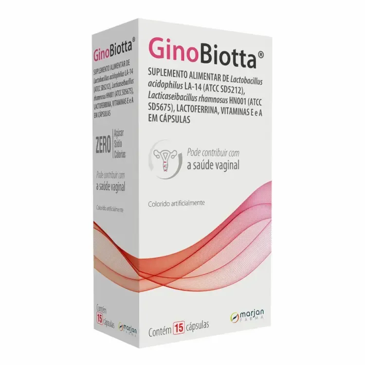 Suplemento Alimentar GinoBiotta 15 cápsulas