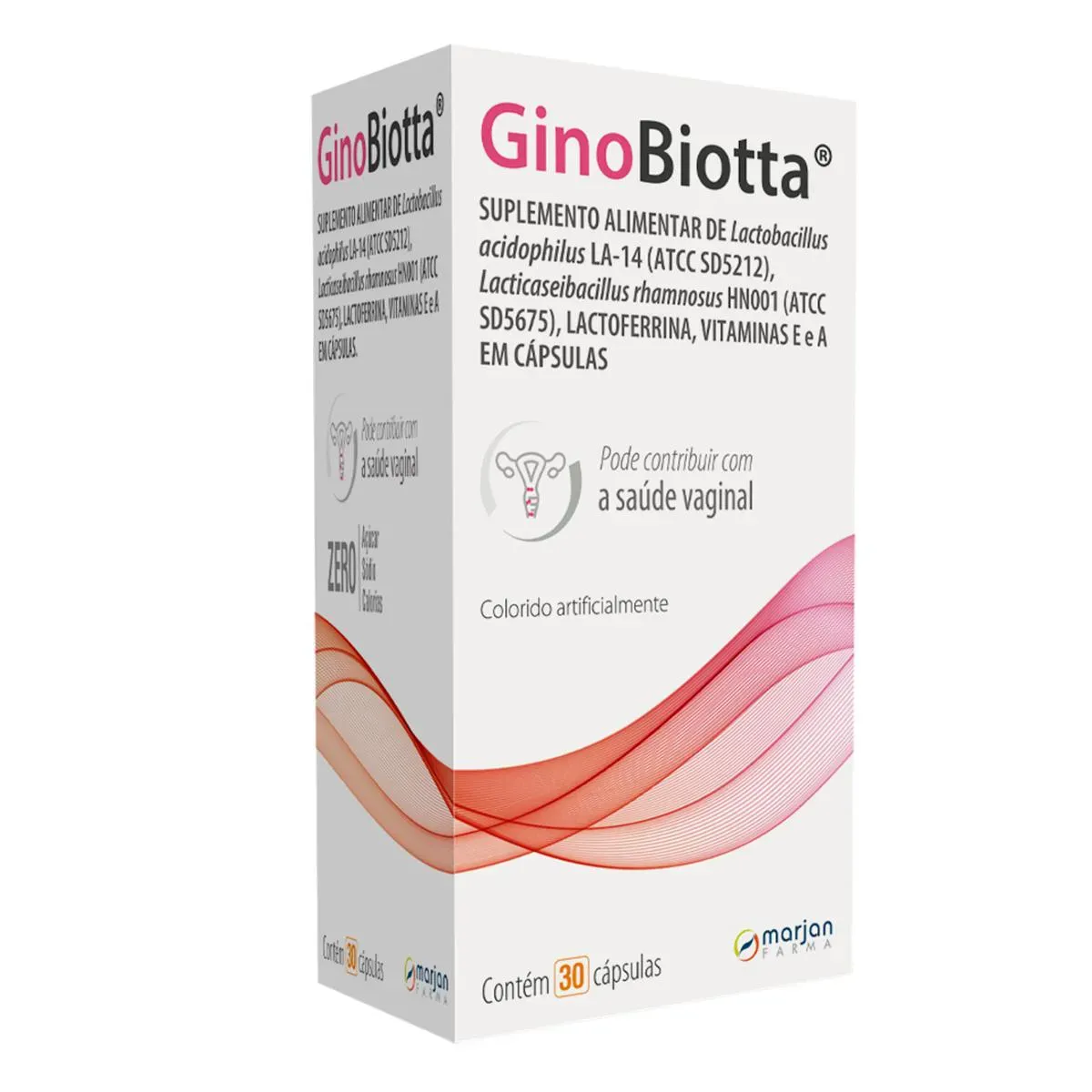 Suplemento Alimentar GinoBiotta 30 cápsulas