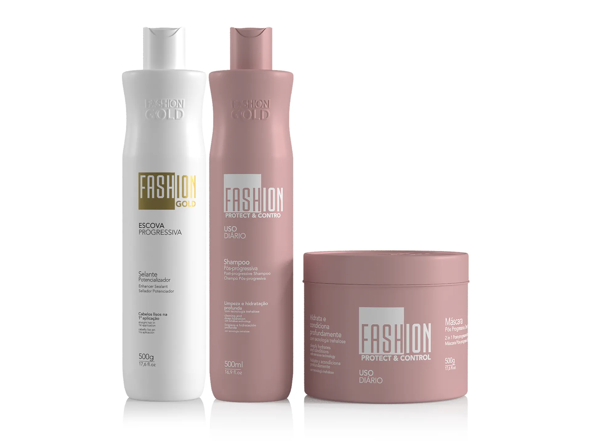 Combo Escova Progressiva 500g Fashion Gold