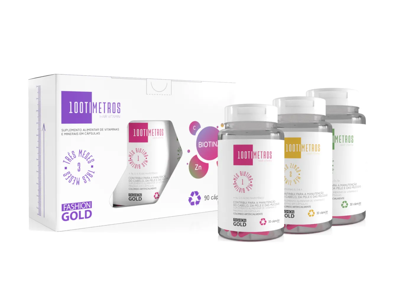 Kit 100Timetros Nova Embalagem - 90 Capsulas