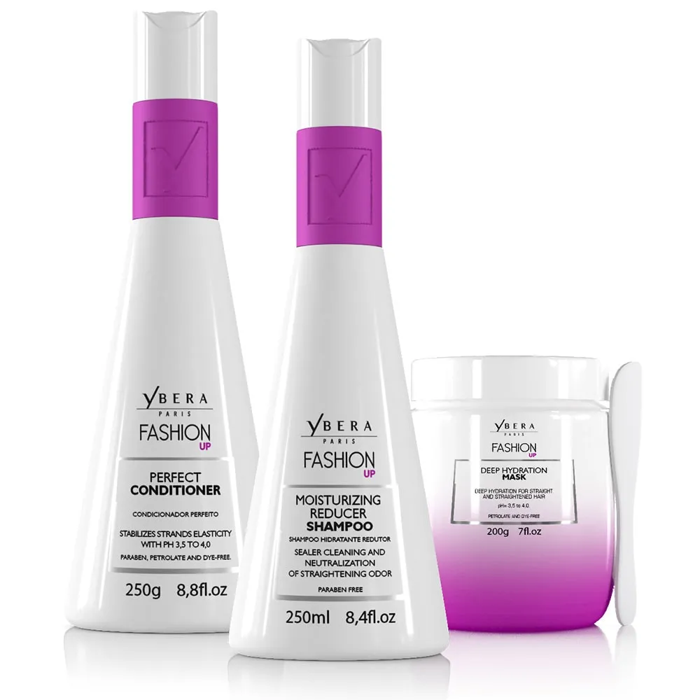 Kit Manutenção Fashion Up 250ml/250g + Máscara Hidratação Profunda 200g - Ybera Paris