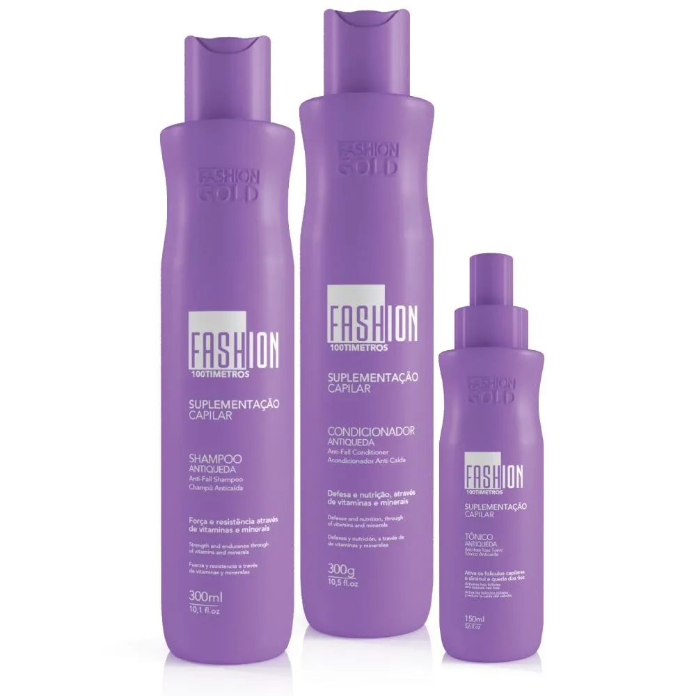 Combo 100Tímetros Antiqueda Capilar - Fashion Gold