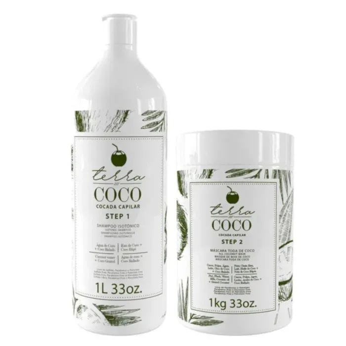 Combo Shampoo Isotônico 1L e Máscara Toda de Coco 1Kg - Terra Coco