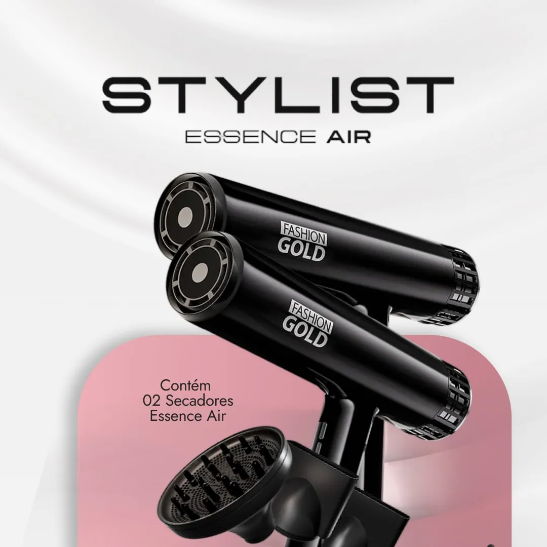 2x Secador Stylist Essence Air - Fashion Gold