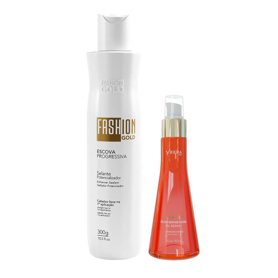 Escova Progressiva 300g + Óleo de Mirra 90ml - Ybera Paris
