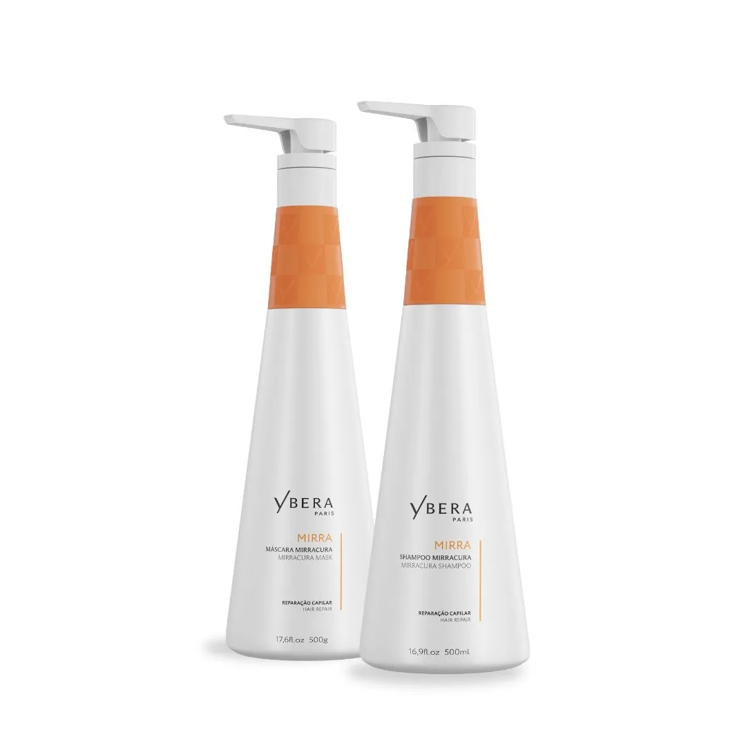 Shampoo Mirracura 500ml + Máscara Mirracura 500g - Ybera Paris