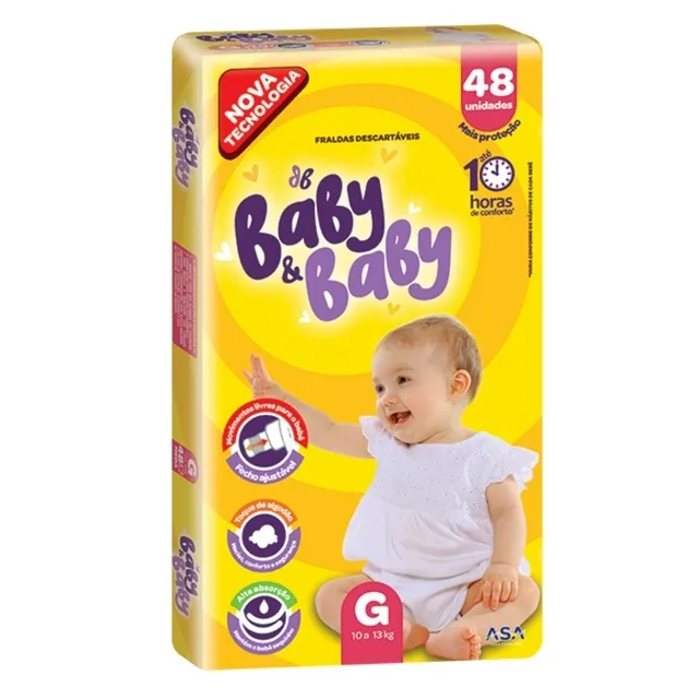 Fralda Baby&Baby Mega (G) 48 Unidades