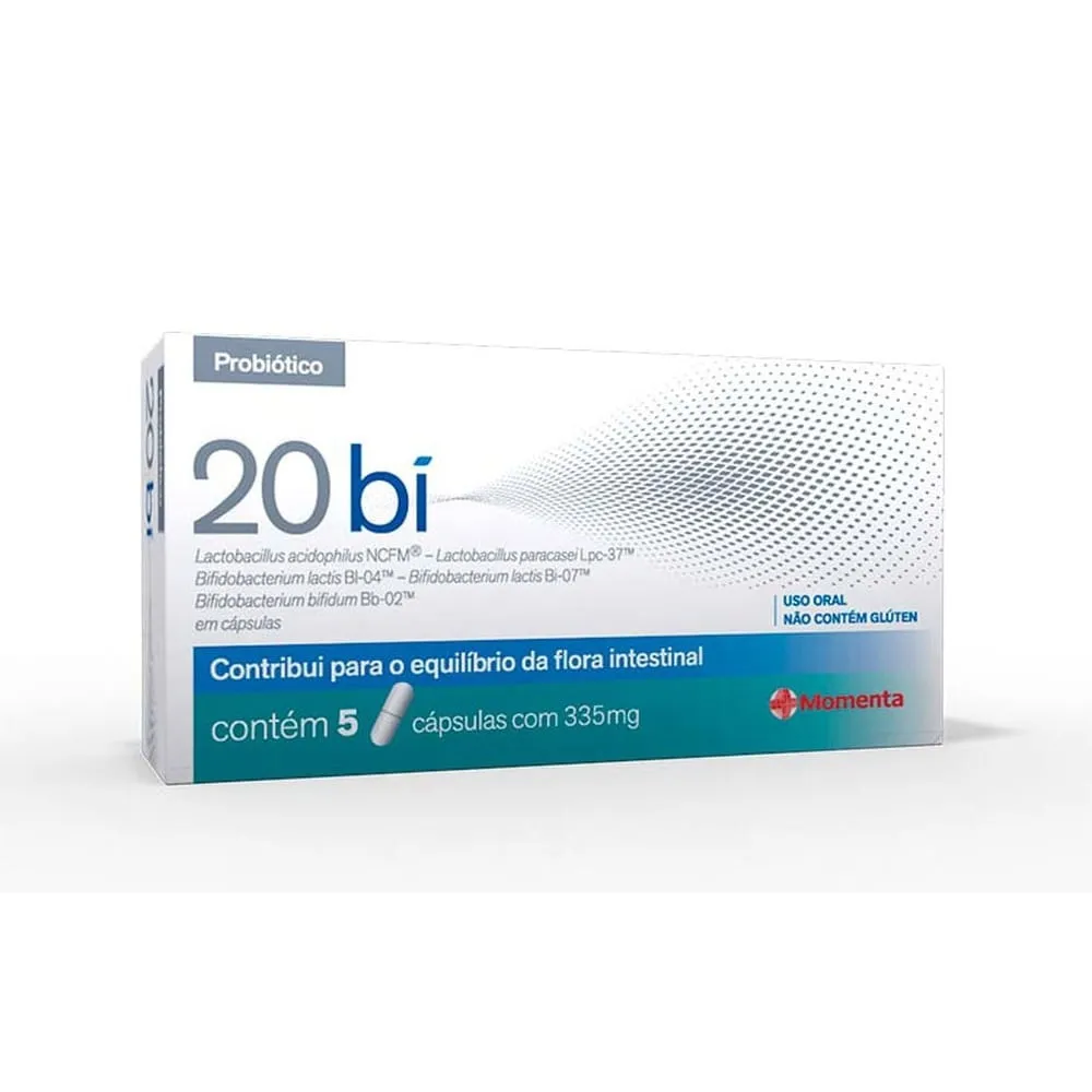 20bi Suplemento Probiótico 5 Cápsulas