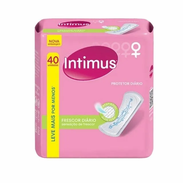 Absorvente Intimus Protetor Diario Com Perfume 40 Unidades