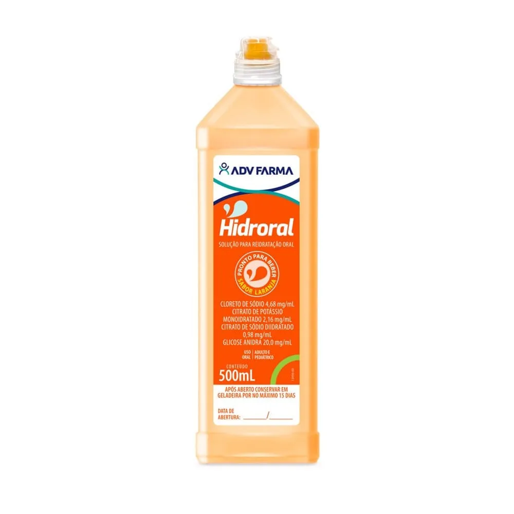 Soro de Reidratação Hidroral Laranja 500ml